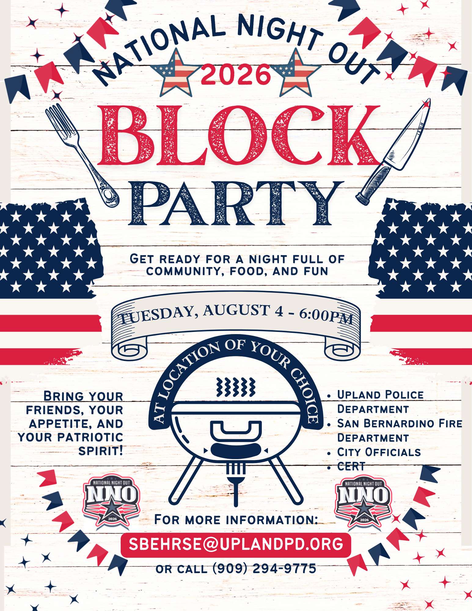 National Night Out 2026 Informational Flyer